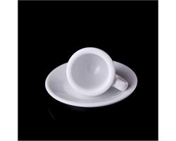 Koffiekop Professionele Competitie Niveau Espresso Mok Dikke Cafe Espresso Mok Koffie Cup Schotel Sets Turkse koffiekopjes Mok (Color : 50ml, Size : White)