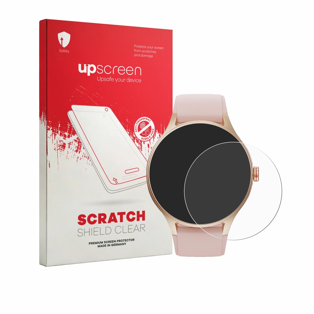 upscreen - Screenprotector voor Woneligo Smartwatch 1.57" - Folie Beschermfolie transparant