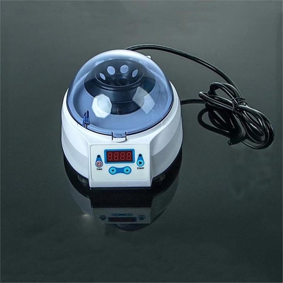 Mini Laboratorium Centrifuge - Kleine Machine - Experimenten Uitvoeren - 8000 RPM Snelheid - 8 Buisjes Capaciteit - Wit — afbeelding 5