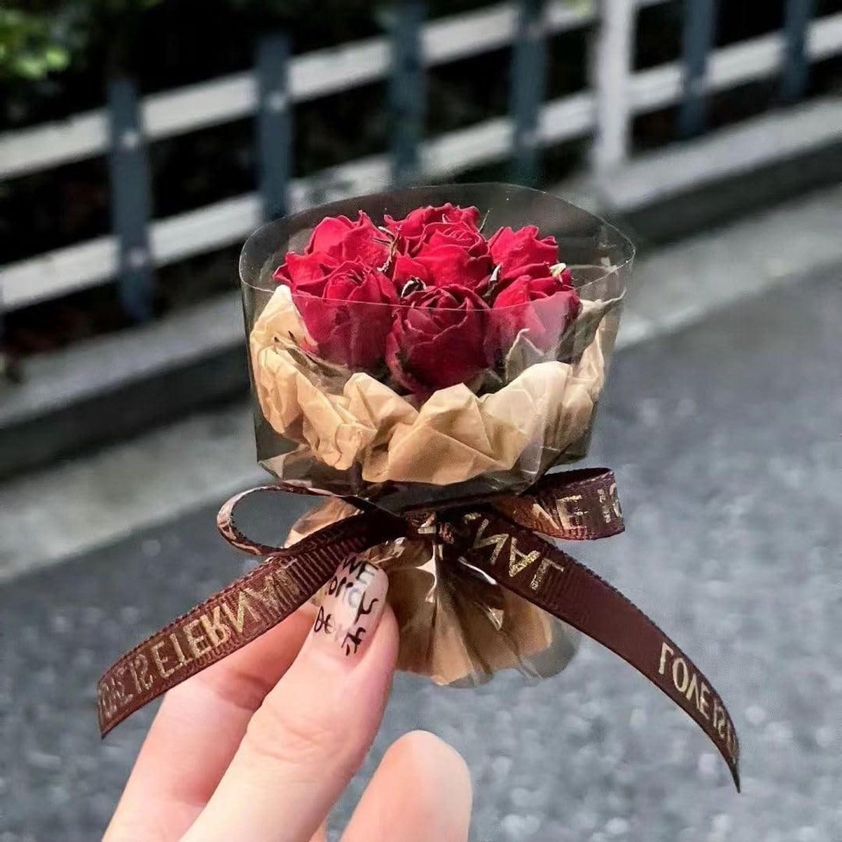 Mini Gedroogde Bloem Boeket - Kunstbloemen Decoratie - Knutselprojecten Maken - Natuurlijke Textuur - 1.0 Stuks - Bruin