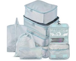 Cankypu Storage Bags 8PCS Set Travel Organizer Suitcase Packing Set Storage Cases Portable Luggage Organizer Clothes Shoe Tidy Pouch Bag