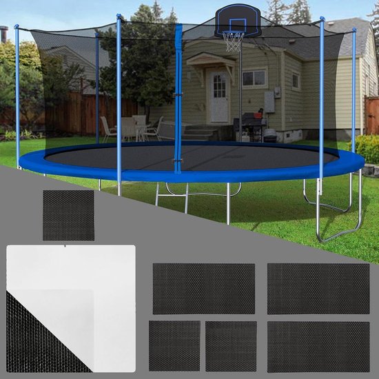 Trampoline reparatieset - Mat reparatie - Buiten sporten - Zelfklevend weerbestendig - 6-delig - A — afbeelding 4