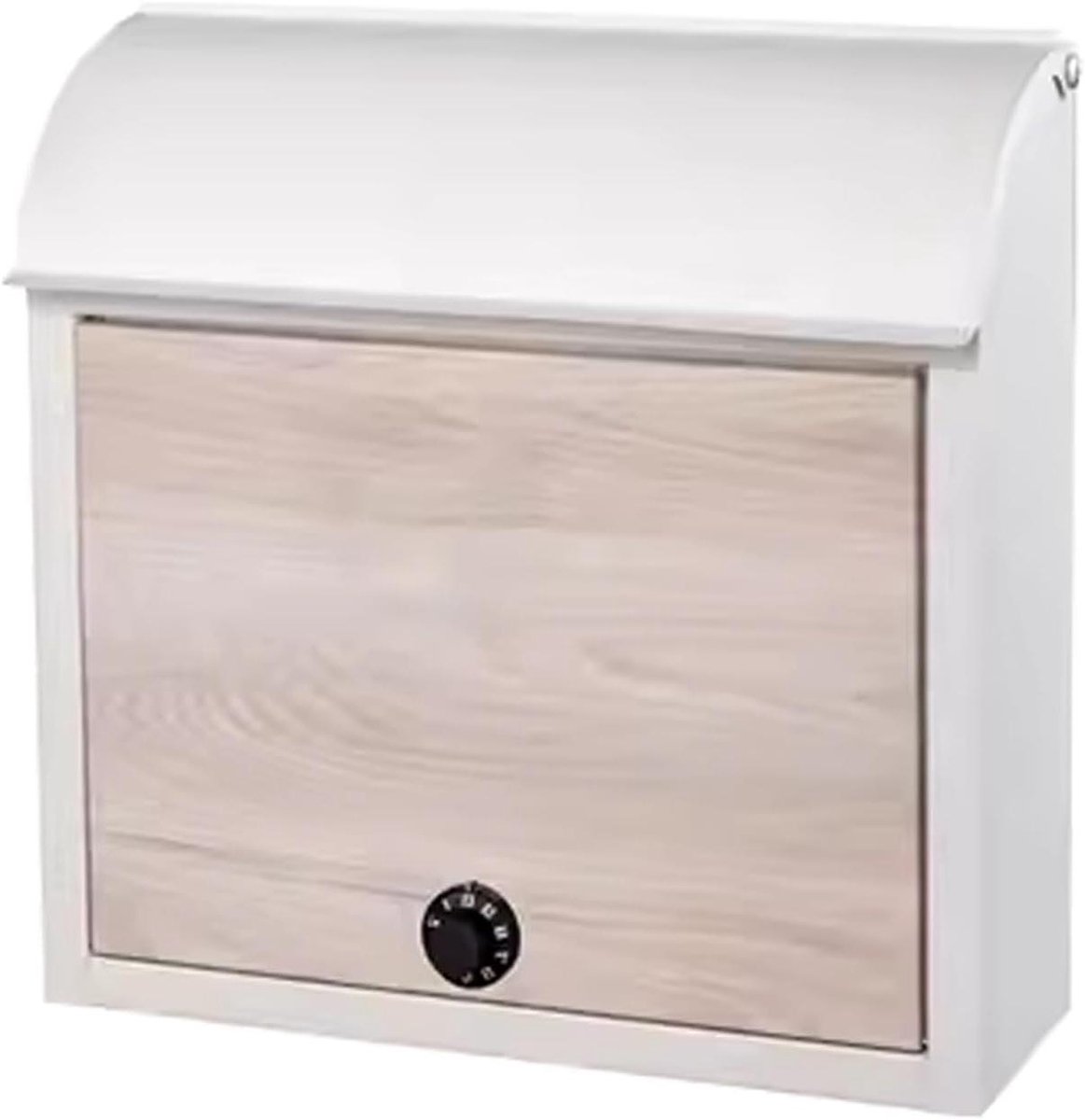 Buitenbrievenbus - Wandmodel brievenbus - Post veilig ontvangen - Combinatieslot beveiliging - 38x37 cm - Wit