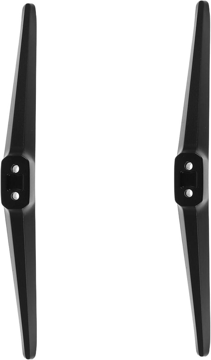 TV Stand Poten - TV Voet - Stabiele TV Plaatsing - Versterkte Constructie - 30.5 cm Lengte - Zwart