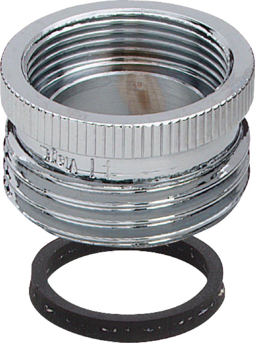 Viega Overgangsnippel, G 3/4a, M 22x1i roodgietwerk of siliciumbrons, verchroomd Model 3251, 448295