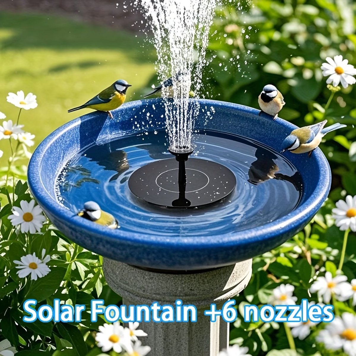 Solar Fontein met 6 Sproeikoppen thumbnail 4
