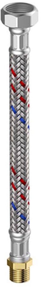 Flamco Meiflex slang met pantser MS-aansl. S/H/K 1/2 inch BI x 1/2" BA, 1000 mm, M5715.1104.100