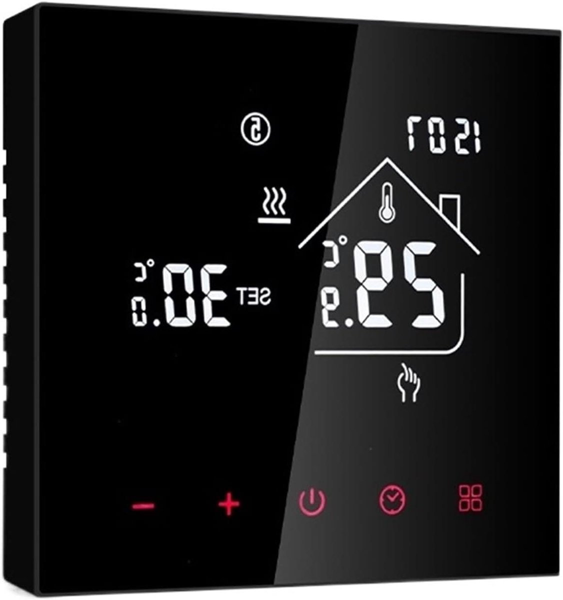 Slimme Thermostaathoes - Wifi Thermostaathoes - Verwarming Regelen - App Bediening - 3A/16A - Wit
