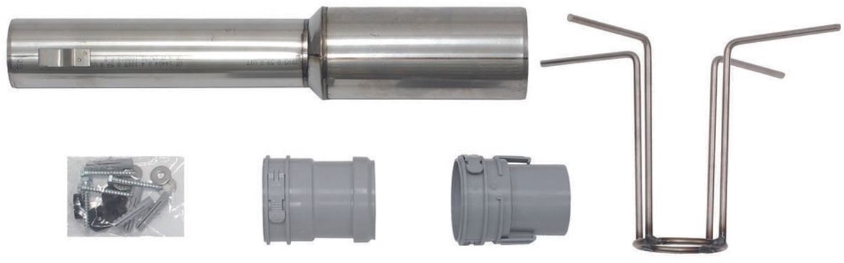 Vaillant Set 3 basiselementen roestvrij staal voor rookgasafvoersysteem DN 60 PP flexibel, 0020095594