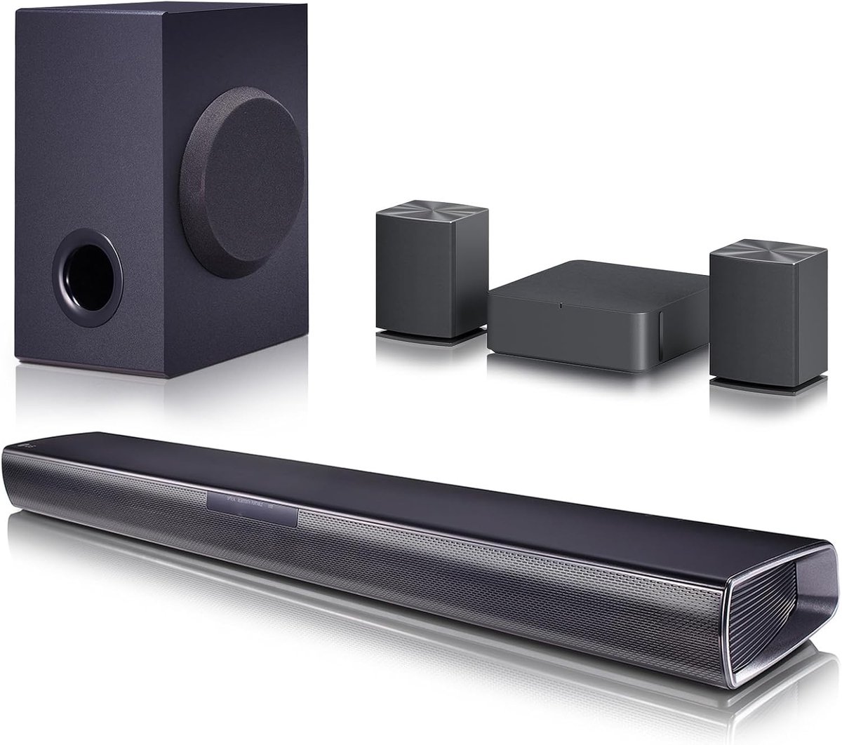 LG SQC4R Intelligent Soundbar, 220 W, Dolby Digital, LPCM Compatible, Bass Equalizer, 4.1 Channels, Black