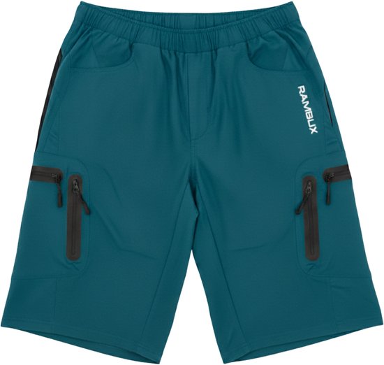RAMBUX® - Fietsbroek Heren met Zeem - MTB Broek - Blauw - Mountainbike - Fietskleding Short - Sportbroek - Maat 2XL van RAMBUX — afbeelding 3