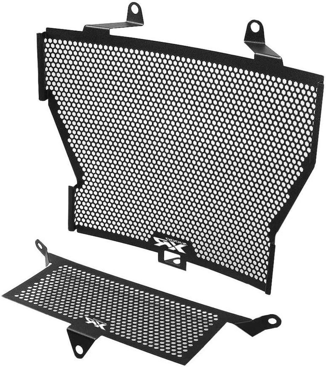 Motorfiets Radiatorbeschermer - Koeler Grille - Motor Onderhoud - Roestvrij Aluminium - Specifieke Pasvorm - Zwart