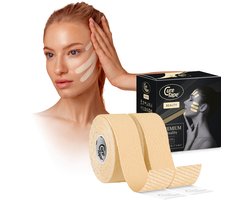 CureTape® Beauty - Face Taping - Beauty Tape - Face Tape - Gezichtsverzorging - Anti Aging - Collageen - Gezicht Tape - 2,5cm x 5m - 2 rollen