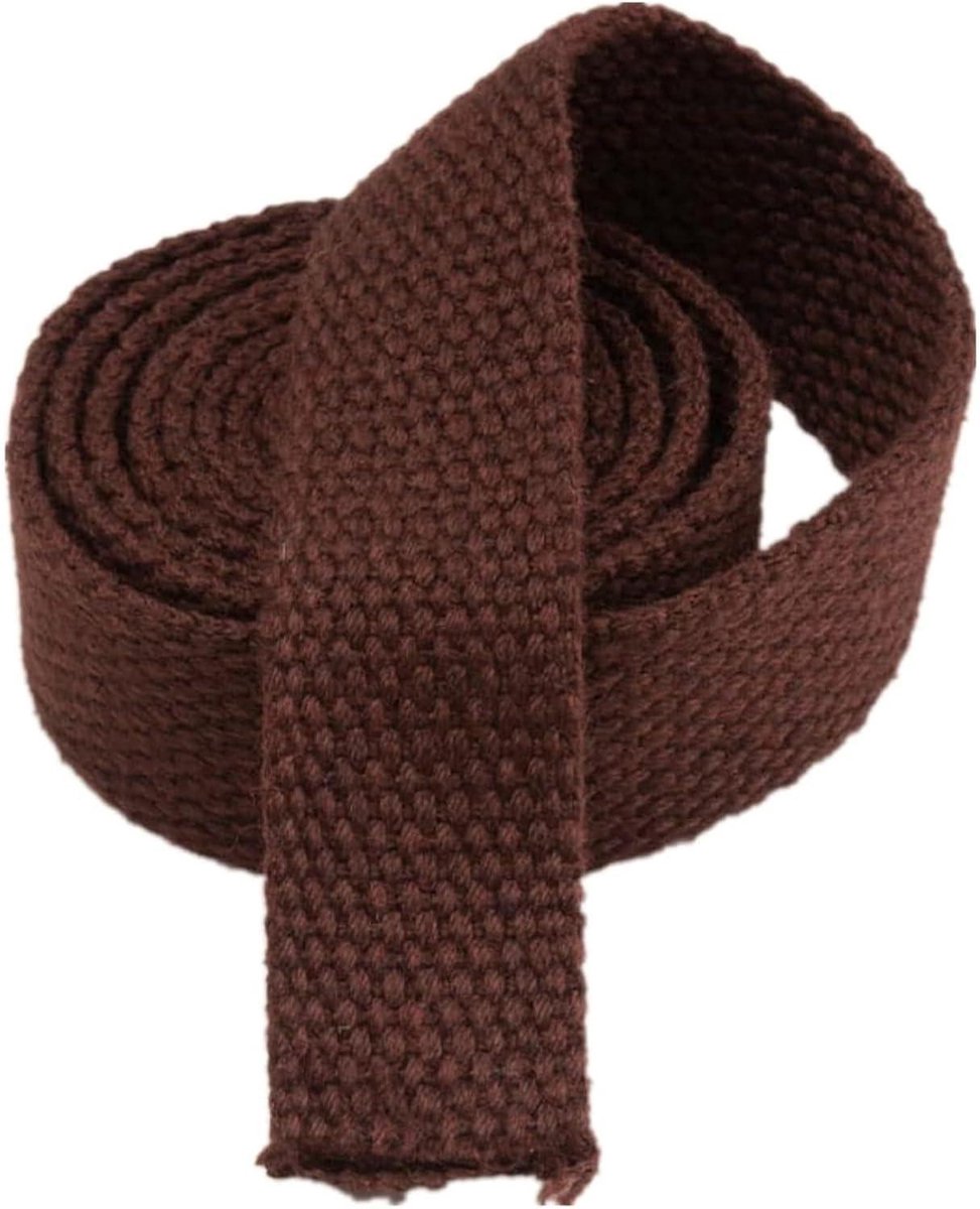 Nylon Singelband - Canvas Band - Tassen Maken - Sterk Katoenmix - 50MM x 5Y - Coffee