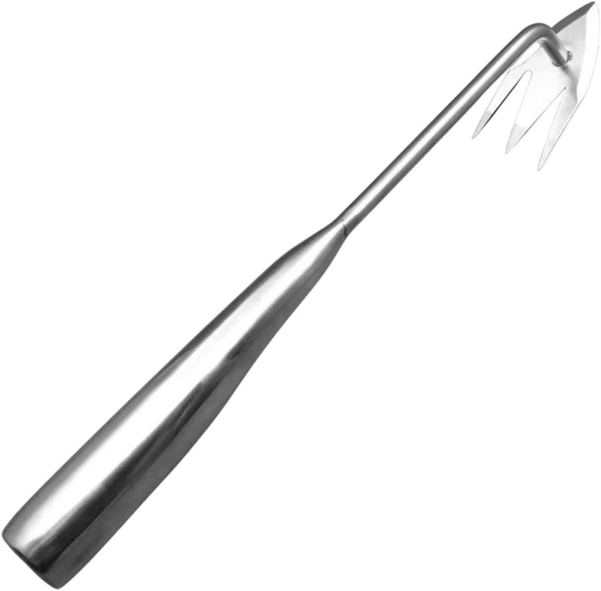 Onkruidverwijderaar Handmatig - Wiedgereedschap Worteltrekker - Tuinonderhoud Vereenvoudigen - Ergonomisch Ontworpen Handvat - 345 cm Lengte - Zilver