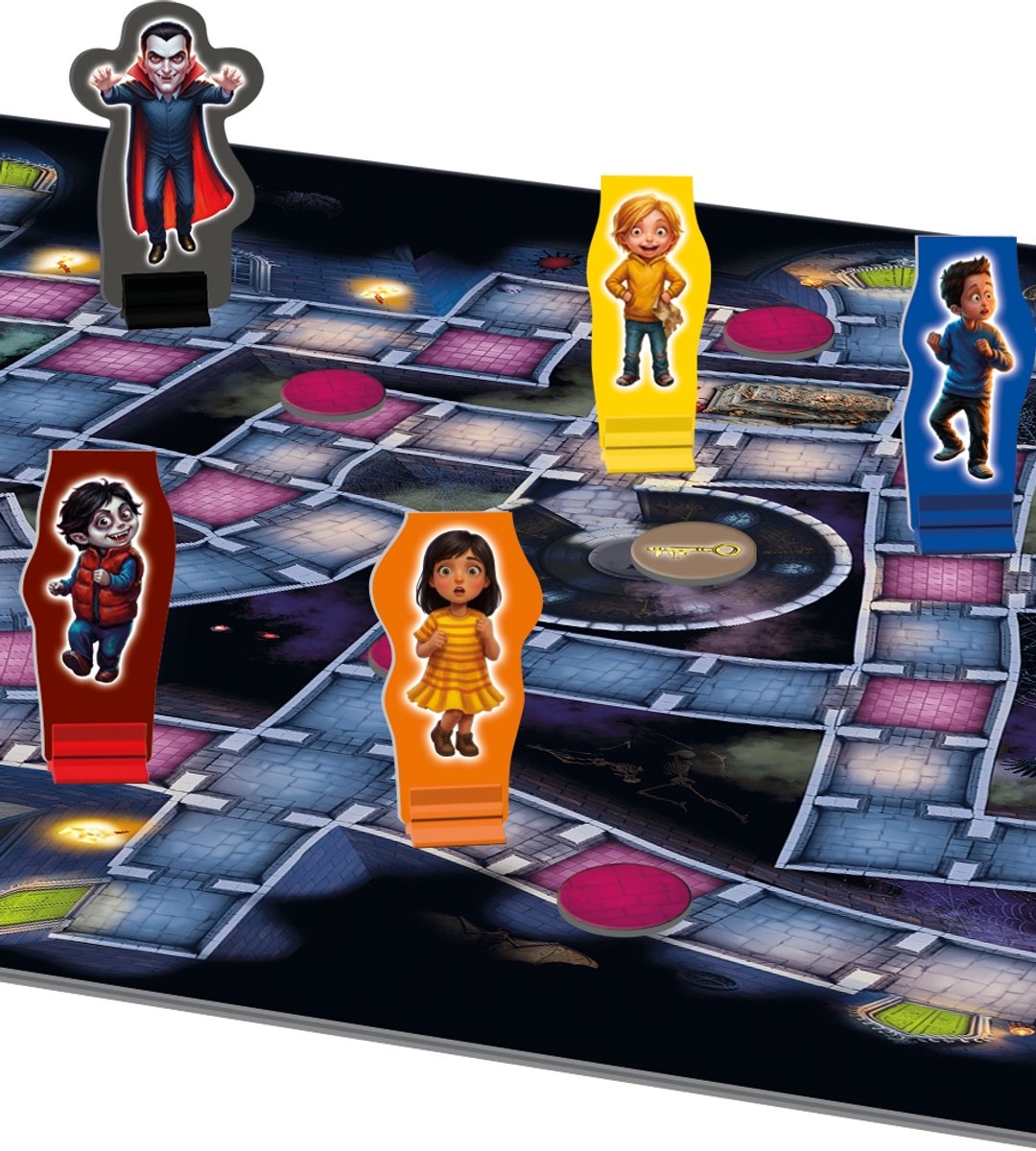 Tactic Vampire Hunt - Bordspel - Familiespel - Ontsnap uit het Kasteel van de Vampier - Strategisch Avonturenspel - Vermijd de Vampier(s) en Vind de Uitgang - Spannend Spel voor Kinderen en Families - 2 tot 6 Spelers - Vanaf 5 Jaar — afbeelding 8