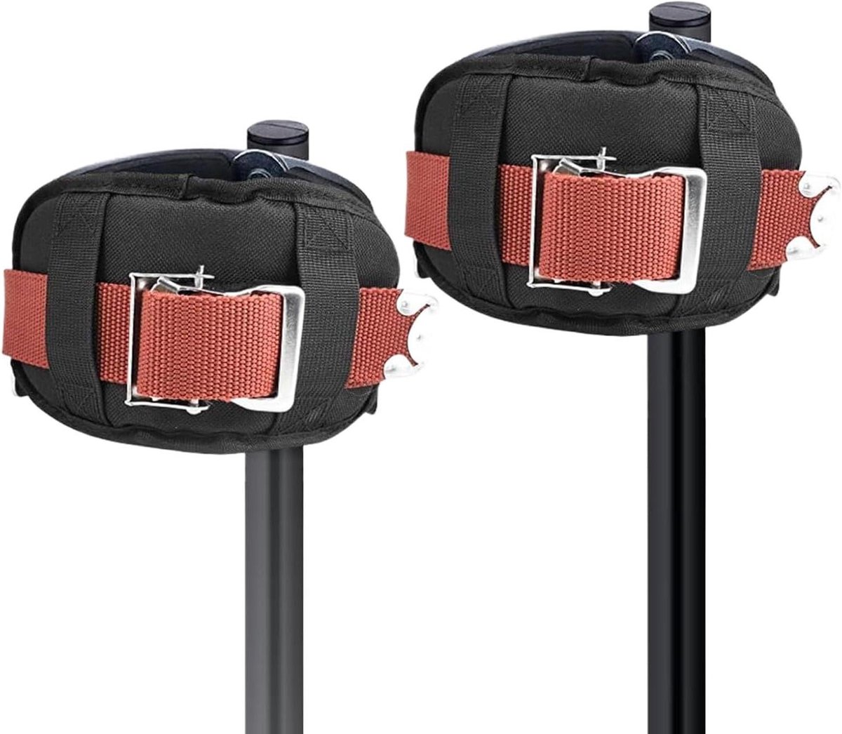 Stelten riemen set - Gipsplaten bevestigers - Werkzaamheden uitvoeren - Verstelbare lengte - 60 cm riemen - Zwart