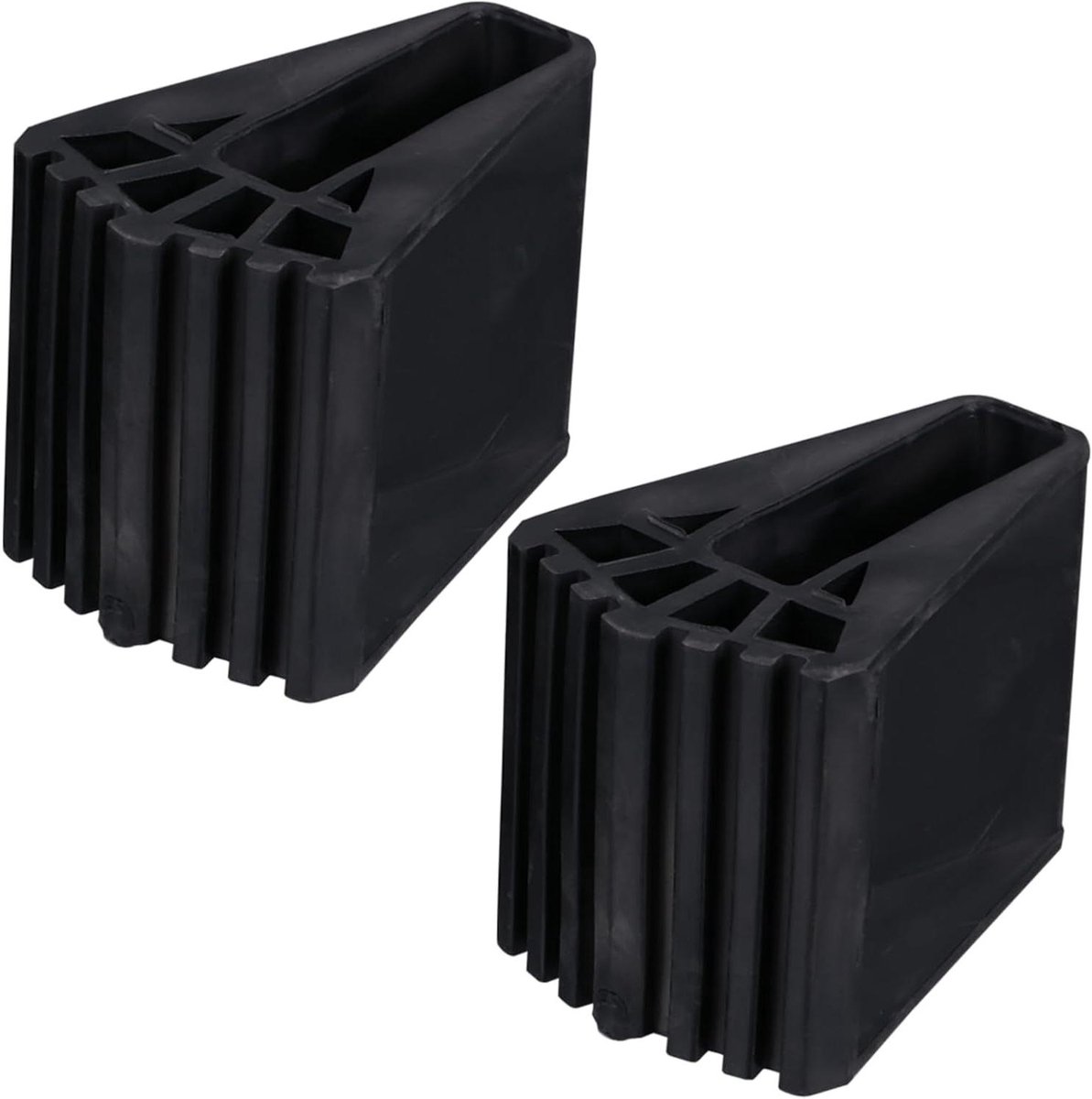 Laddervoeten Beschermhoezen - Antislip Rubber - Vloeren Beschermen - Geluiddempend - 2 stuks - Zwart