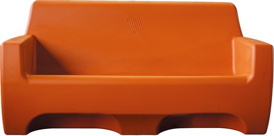 HappySofa Banc de pluie – 510 litres de stockage d'eau de pluie + pompe intégrée incluse + kit de raccordement – 168 x 83 x 84 cm - couleur : Orange Papaye – récupérateur d'eau de pluie – collecteur d'eau – banc design - banc de jardin