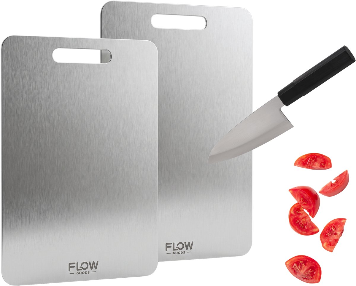 Flow Goods RVS Snijplank 2 stuks