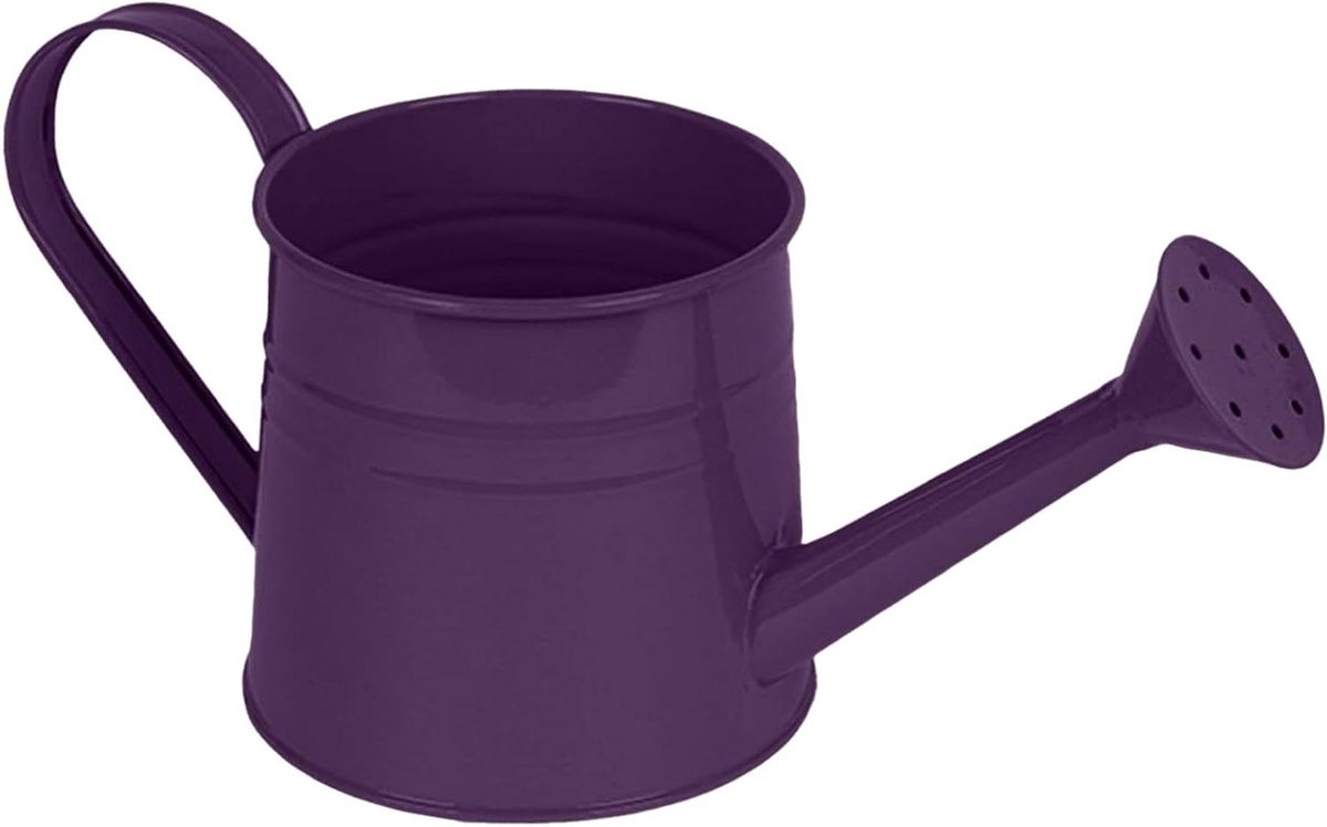 Kleine Metalen Gieter - Vintage Gietertje - Planten Water Geven - Verlengd Mondstuk - 1 Liter - Lila