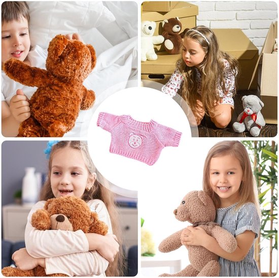 Poppenkleertjes Set - Aankleedkleding - Poppen Aankleden - Lichtgewicht Stof - Voor Poppen 20-25cm — afbeelding 5
