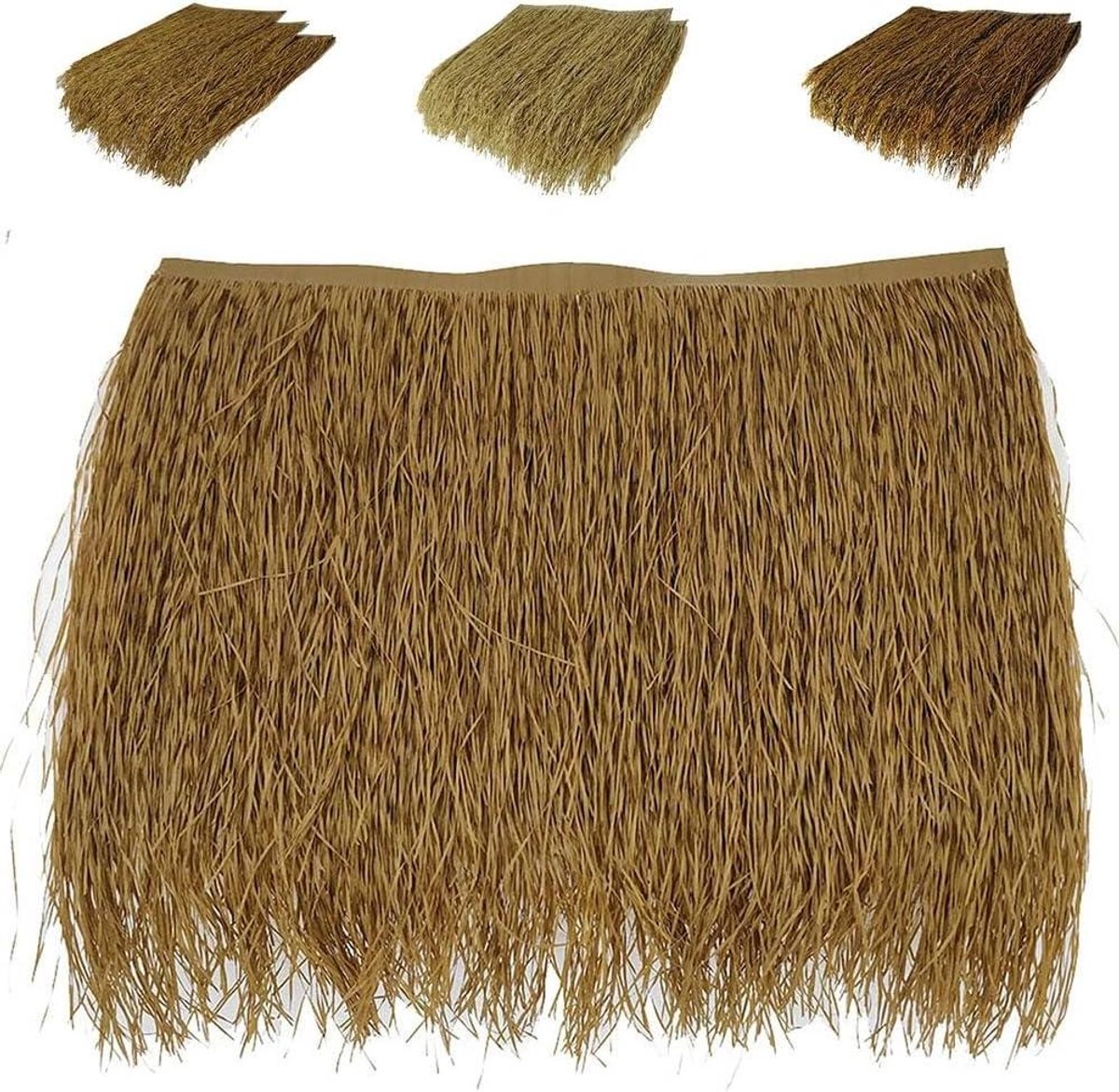 Synthetisch Rieten Dak - Kunstmatig Palmdak - Tuin Decoratie - Weerbestendig Materiaal - 47x50cm per stuk - Geel