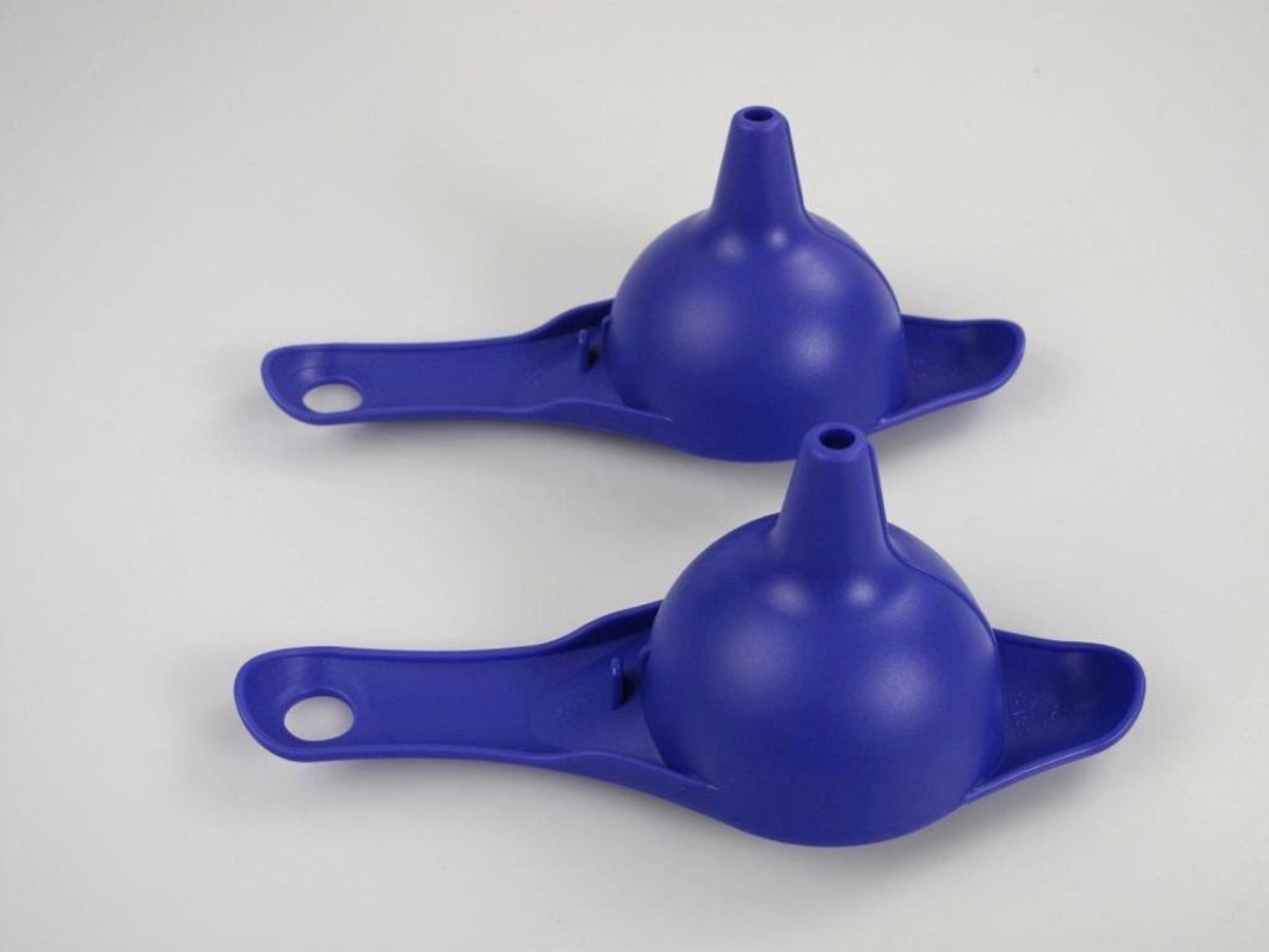 Keuken Trechters - Kleine Trechters - Vloeistoffen Overgieten - Vaatwasmachinebestendig - 2 Stuks - Paars Blauw