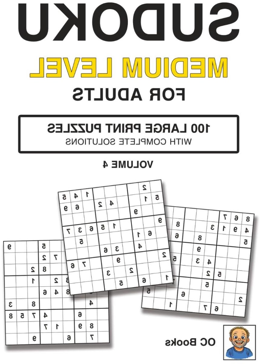 Sudoku Puzzelboek - Logica Spel - Hersenen Trainen - Extra Grote Print - 100 Puzzels - Zwart Wit