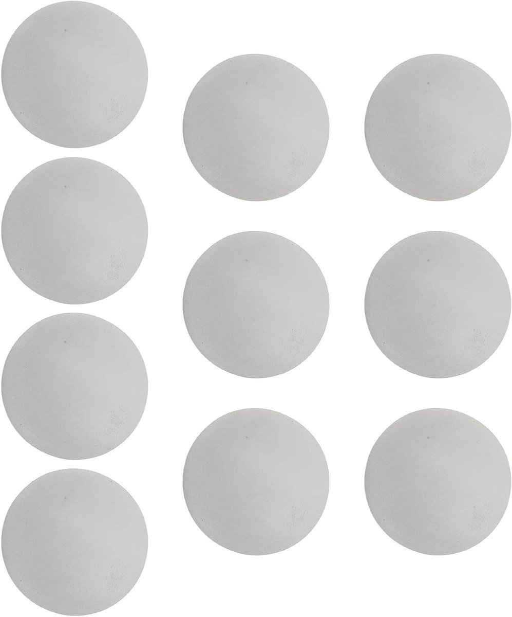 Schuimgolfballen Set - Oefenballen Zacht - Binnen Trainen - Veilig Materiaal - 10 Stuks - Grijs