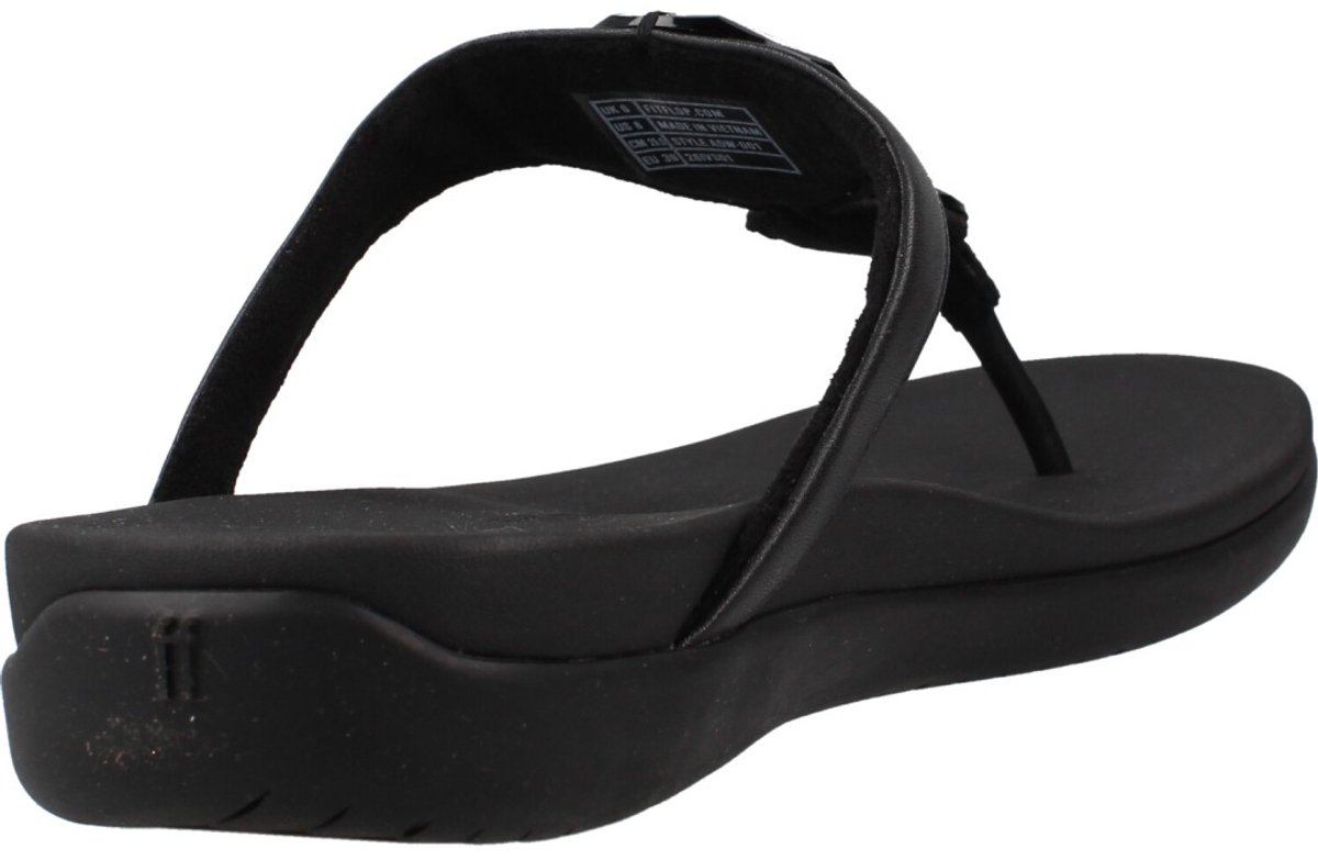 Fitflop Solay Glossy Disc Toe Post Sandalen Zwart EU 40 Vrouw