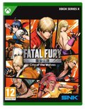 Cover van 'Fatal Fury: City of the Wolves' voor Xbox Series X met diverse personages.