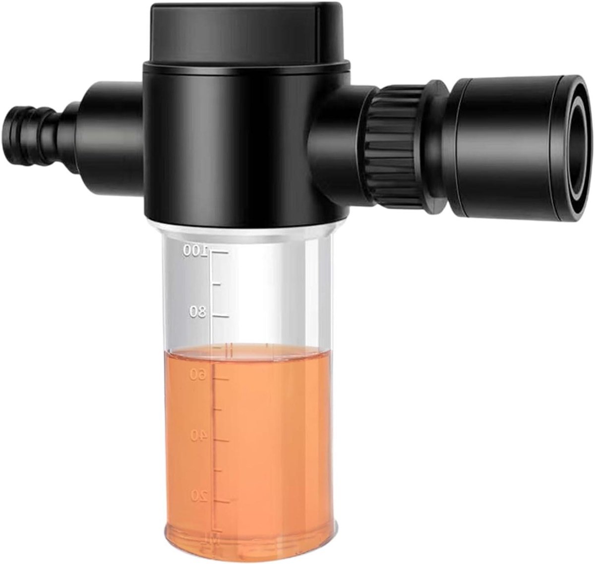 Schuimkanon Tuinslang - Hogedruk Schuimer - Gazon Bemesten - Precisie Schaal - 100 ml - Transparant