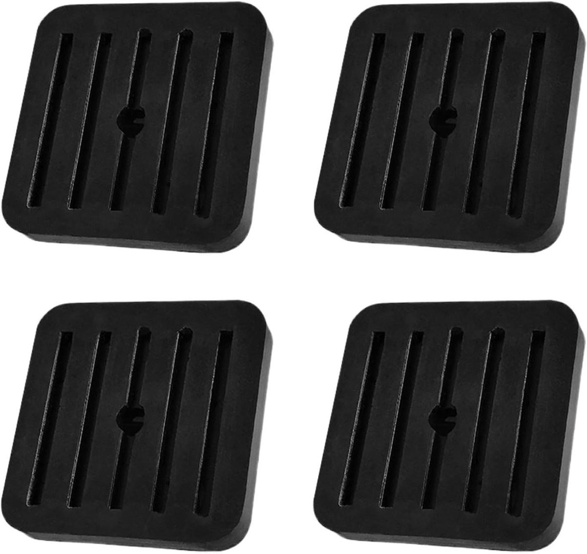 Trillingsdempers Rubber - Apparaatvoetjes - Apparaten Stabiliseren - Geluidsisolerend - 4 stuks - Zwart