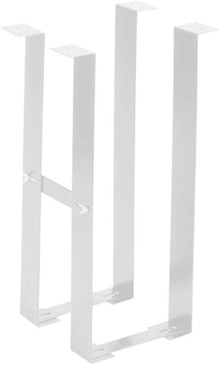 Onderbouw PC Houder - Computerbehuizinghouder Mainframe Hanger - Bureau Organisatie - In Breedte Verstelbaar - 510 mm Hoogte - Wit
