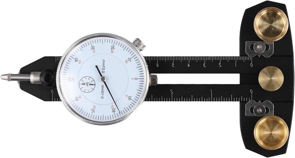 Tafelzaag Indicator - Uitlijning Kalibratie - Precisie Sneden Maken - Duurzame Aluminiumlegering - 416 Gram - Zwart