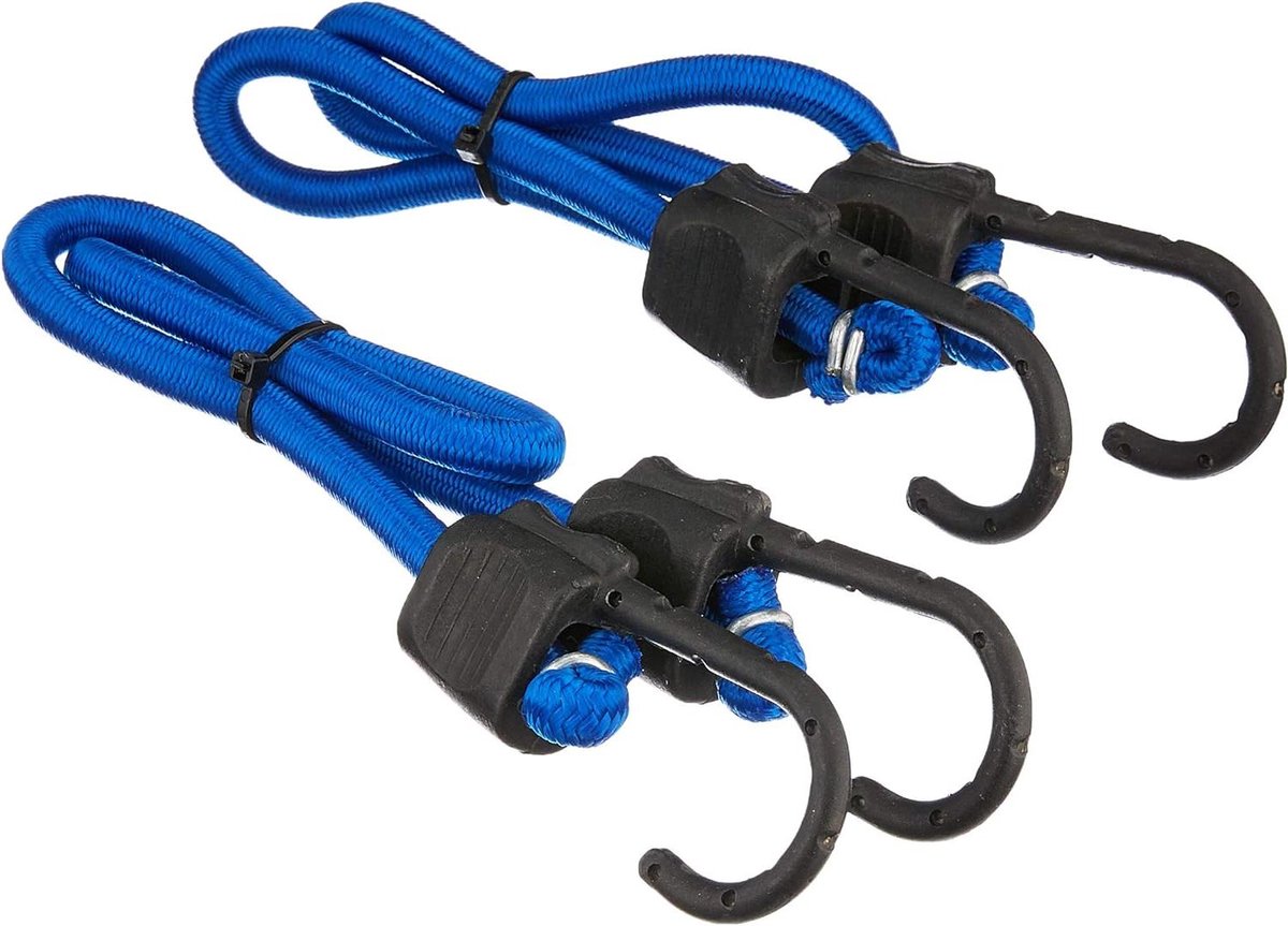 Bagagespanner Jumbo - Spanband Elastisch - Vervoer Vastzetten - Sterk Polyester - 60 cm - Blauw