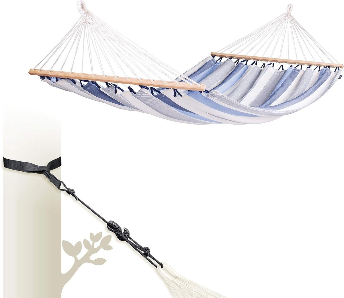 Dubbele Hangmat - Outdoor Hangmat - Ontspannen in de tuin - Scheurbestendige randen - 350 x 160 cm - Toucan