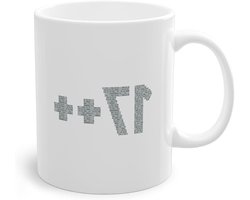Programmeur Koffiemok - Coder Cup - Dagelijks Gebruik - Dubbelzijdig Bedrukt - 330 ml - Wit