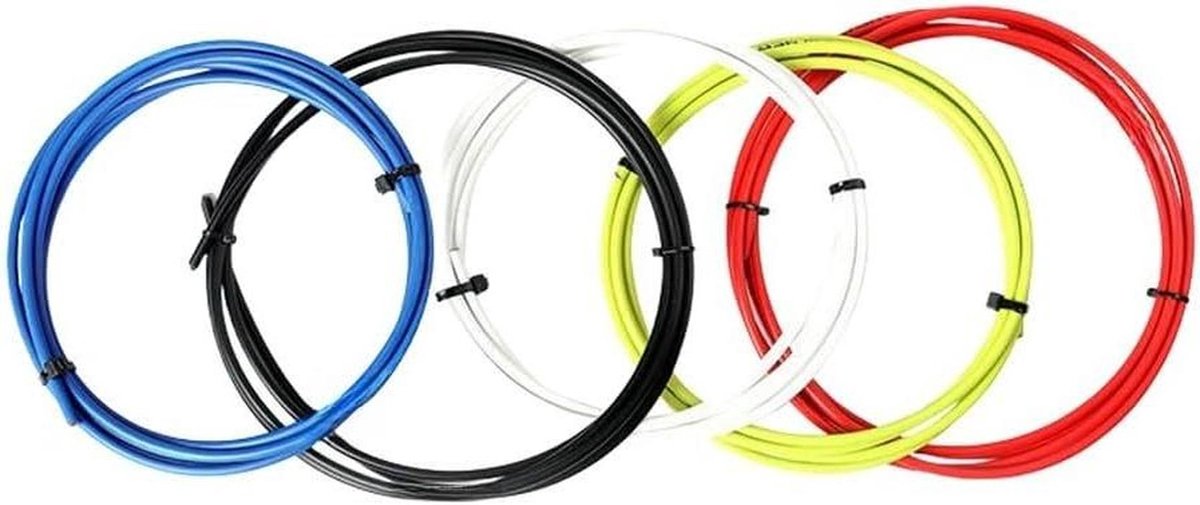 Fiets Kabelset - Remkabel Schakelkabel - Fiets Onderhoud - Verminderde Wrijving - Universeel - Wit