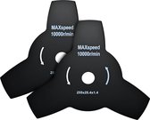 3-tandsmes per 2 - Combitool accessoire - Bosmaaier accessoire - Mes - Onkruidverwijderaar