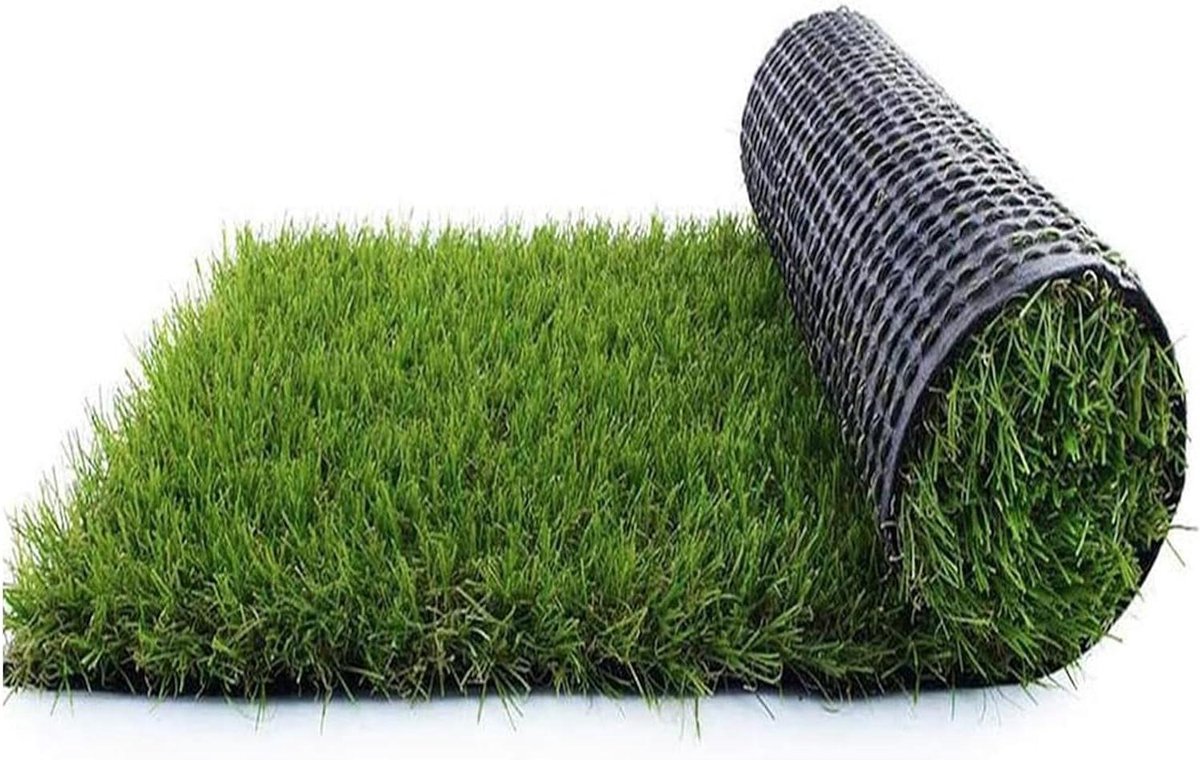 Kunstgrasmat Groen - Synthetisch Tapijt - Balkon Verfraaien - Weerbestendig Drainage - 1 x 2 m - Groen