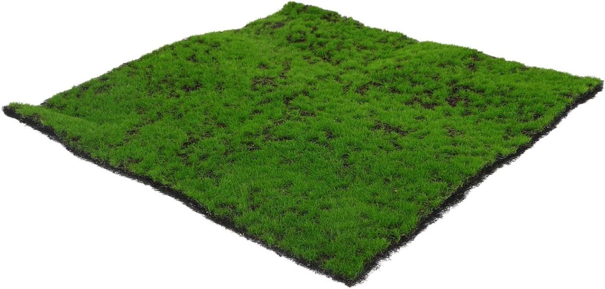 Kunstgrasmat - Kunstmos Grasmat - Tuindecoratie - Onderhoudsvrij - 30 x 30 cm - Groen