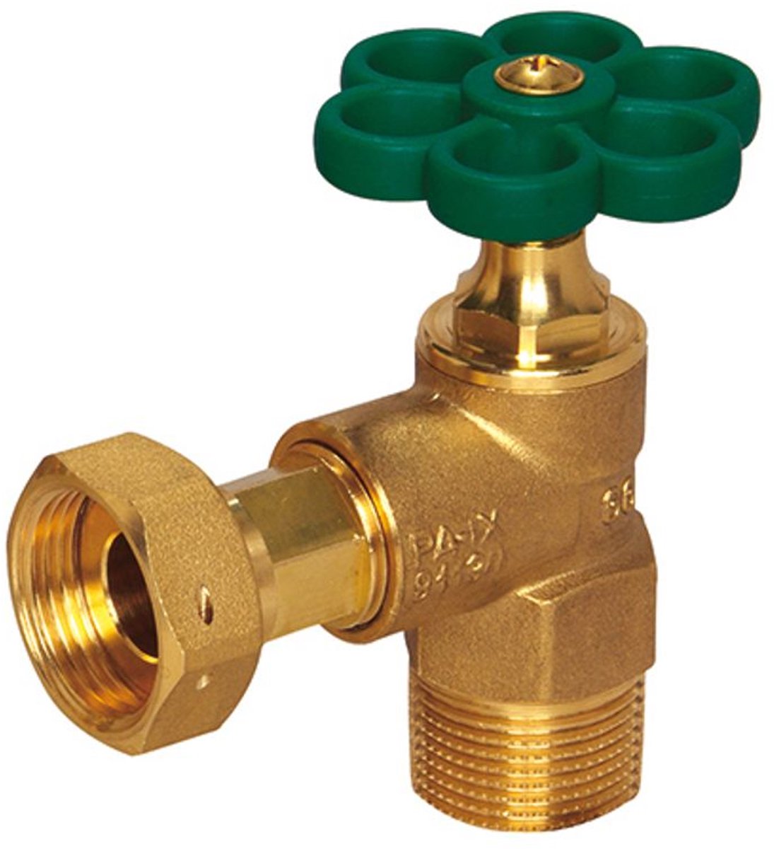 Flamco Rechte zittingventiel-Hoekuitvoering DN15 3/4 AG x 3/4 IG - Tulekoppeling, M1241830