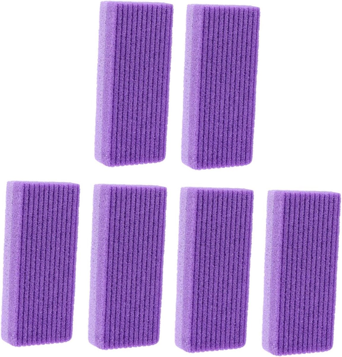 Voet Scrub Tools - Padensteen Set - Huid Verfrissen - Effectieve Dode Huid Verwijdering - 6 Stuks - Paars