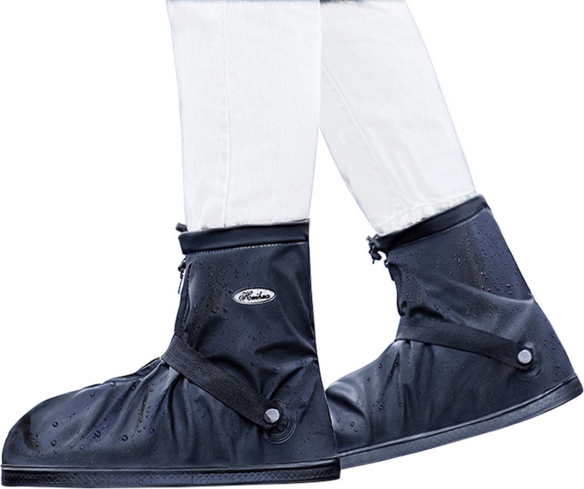 Somstyle Overschoenen - Maat 40-42 - Regenhoes Schoenen - Waterdicht & Reflecterend - Unisex - Laag - Donkerblauw