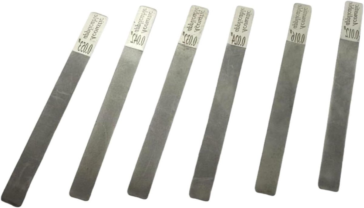 Gitaar Fretvijlen - Polijstgereedschap Set - Instrument Onderhoud - Ergonomische Handgreep - 6 Stuks - Metaal