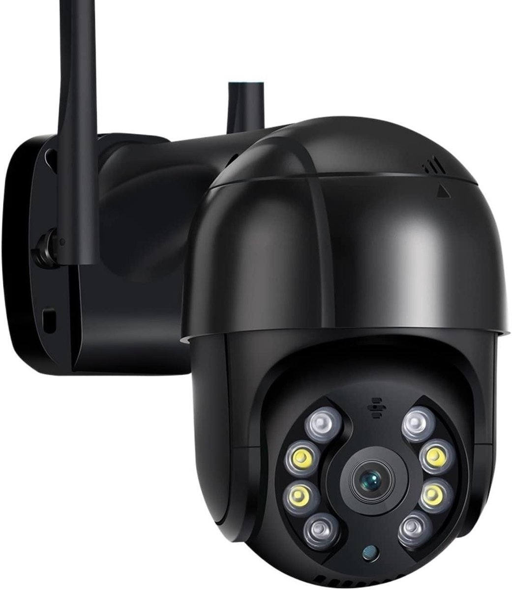 Beveiligingscamera Buiten - IP Camera PTZ - Huis Bewaken - AI Menselijke Detectie - 8MP 4K Resolutie - Zwart