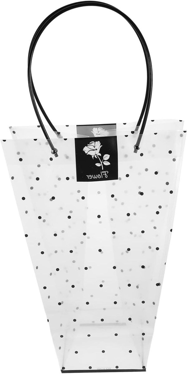 Bloemen Verpakkingstas - Boeket Tas - Bloemen Presenteren - Met Handgreep - 43 cm - Transparant