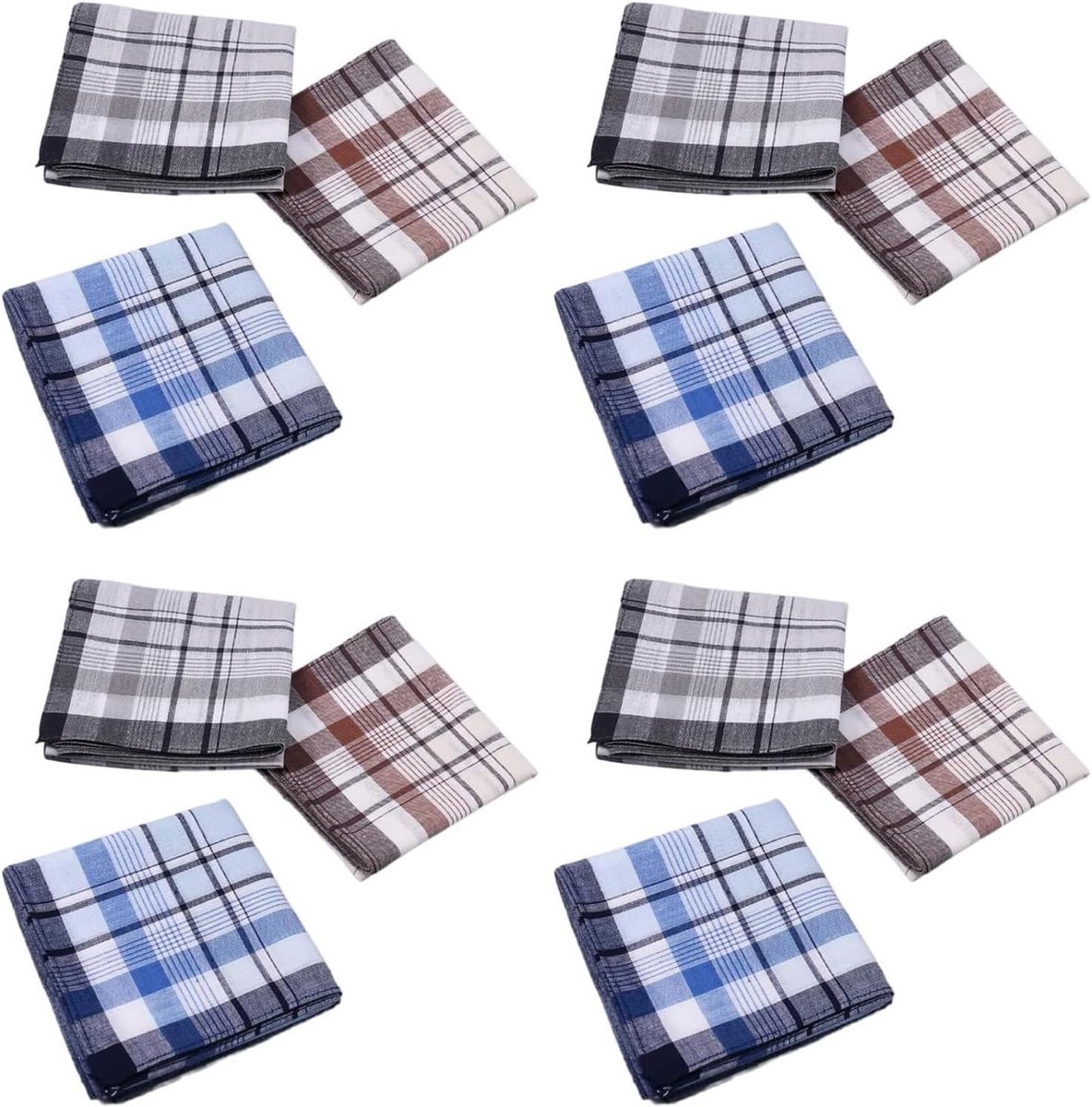 Zakdoeken Katoen - Zakdoekjes Herbruikbaar - Zweet Afvegen - Hoog Absorptievermogen - 38 x 38 cm - Willekeurig
